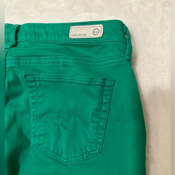 Adriano Goldschmied 27 super skinny stretch green jeans. Kelly green. RARE - Picture 3 of 11
